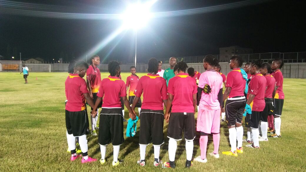 Queens at the final training session ahead of the Kenya match.